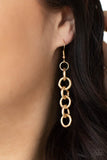 Paparazzi "Grunge Goals" Gold Necklace & Earring Set Paparazzi Jewelry