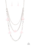 Paparazzi "Thanks For The Compliment" Pink Necklace & Earring Set Paparazzi Jewelry