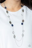 Paparazzi "Cobble Creek" Blue Necklace & Earring Set Paparazzi Jewelry