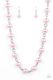 Paparazzi "Ensconced In Elegance" Pink Necklace & Earring Set Paparazzi Jewelry