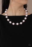Paparazzi "Ensconced In Elegance" Pink Necklace & Earring Set Paparazzi Jewelry