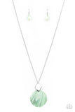 Paparazzi "Tidal Tease" Green Necklace & Earring Set Paparazzi Jewelry