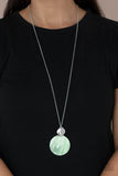 Paparazzi "Tidal Tease" Green Necklace & Earring Set Paparazzi Jewelry