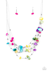 Paparazzi "Prismatic Pebbles" Multi Necklace & Earring Set Paparazzi Jewelry