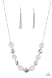 Paparazzi "Refined Reflections" Purple Necklace & Earring Set Paparazzi Jewelry