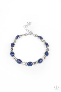 Paparazzi "Blissfully Beaming" Blue Bracelet Paparazzi Jewelry