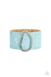 Paparazzi "HISS-tory In The Making" Blue Wrap Bracelet Paparazzi Jewelry