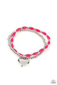 Paparazzi "Candy Gram" Pink Bracelet Paparazzi Jewelry
