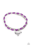 Paparazzi "Candy Gram" Purple Bracelet Paparazzi Jewelry