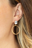 Paparazzi "Prismatic Perfection" Gold Post Earrings Paparazzi Jewelry