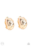Paparazzi "Wrought With Edge" Gold Clip On Earrings Paparazzi Jewelry