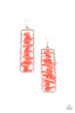 Paparazzi "Don't QUARRY Be Happy" Red Earrings Paparazzi Jewelry