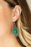 Paparazzi "Dream STAYCATION" Green Earrings Paparazzi Jewelry