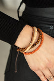 Paparazzi "Stack To Basics" Orange Bracelet Paparazzi Jewelry