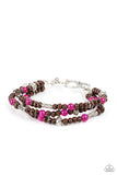 Paparazzi "Woodsy Walkabout" Pink Bracelet Paparazzi Jewelry