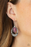 Paparazzi  "Serene Shimmer" Purple Earrings Paparazzi Jewelry