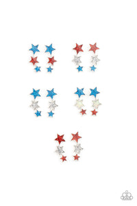 Girl's Starlet Shimmer 10 for 10 365XX Multi Star Post Earrings Paparazzi Jewelry