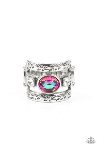 Paparazzi "The Gleaming Tower" Purple OIL SPILL Ring Paparazzi Jewelry