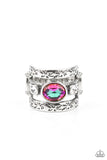 Paparazzi "The Gleaming Tower" Purple OIL SPILL Ring Paparazzi Jewelry