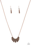 Paparazzi "Monumental March" Copper Necklace & Earring Set Paparazzi Jewelry