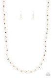 Paparazzi "Nautical Novelty" White Necklace & Earring Set Paparazzi Jewelry