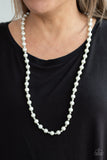 Paparazzi "Nautical Novelty" White Necklace & Earring Set Paparazzi Jewelry