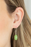 Paparazzi "Meadow Escape" Green Necklace & Earring Set Paparazzi Jewelry