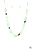 Paparazzi "Meadow Escape" Green Necklace & Earring Set Paparazzi Jewelry