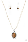 Paparazzi "Desert Mystery" Brown Necklace & Earring Set Paparazzi Jewelry