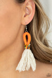 Paparazzi "The Dustup" Orange Earrings Paparazzi Jewelry