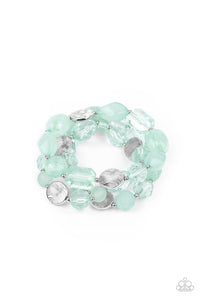 Paparazzi "Oceanside Bliss" Green Bracelet Paparazzi Jewelry