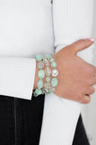 Paparazzi "Oceanside Bliss" Green Bracelet Paparazzi Jewelry