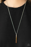 Paparazzi "Tower Of Transcendence" Brown Necklace & Earring Set Paparazzi Jewelry