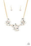 Paparazzi "Galactic Goddess" Gold Necklace & Earring Set Paparazzi Jewelry