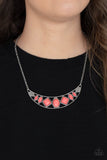 Paparazzi "Emblazoned Era" Pink Necklace & Earring Set Paparazzi Jewelry