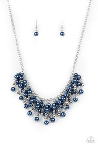 Paparazzi "Champagne Dreams" Blue Necklace & Earring Set Paparazzi Jewelry