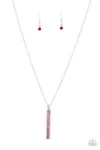 Paparazzi "Tower Of Transcendence" Pink Necklace & Earring Set Paparazzi Jewelry