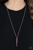 Paparazzi "Tower Of Transcendence" Pink Necklace & Earring Set Paparazzi Jewelry