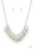 Paparazzi "Champagne Dreams" White Necklace & Earring Set Paparazzi Jewelry