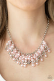 Paparazzi "Champagne Dreams" Pink Necklace & Earring Set Paparazzi Jewelry