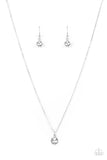 Paparazzi "Undeniably Demure" White Necklace & Earring Set Paparazzi Jewelry
