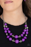 Paparazzi "Upscale Chic" Purple Necklace & Earring Set Paparazzi Jewelry