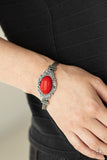 Paparazzi "Top Notch Drama" Red Bracelet Paparazzi Jewelry