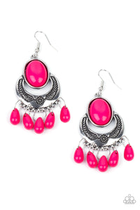 Paparazzi "Prairie Flirt" Pink Earrings Paparazzi Jewelry