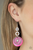 Paparazzi "Royal Marina" Pink Earrings Paparazzi Jewelry