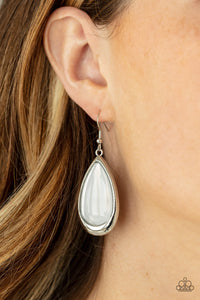 Paparazzi "A World To Seer" White Earrings Paparazzi Jewelry