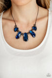 Paparazzi "Cosmic Cocktail" Blue Necklace & Earring Set Paparazzi Jewelry