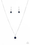 Paparazzi "Undeniably Demure" Blue Necklace & Earring Set Paparazzi Jewelry