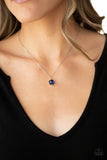 Paparazzi "Undeniably Demure" Blue Necklace & Earring Set Paparazzi Jewelry