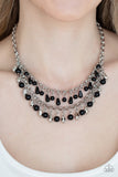 Paparazzi "Big Money" Black Necklace & Earring Set Paparazzi Jewelry